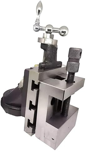 Drehmaschine Vertikaler Frässchieber Drehfuß 10,2 x 12,7 cm mit 63 mm Stahlschleifschraubstock Amz73