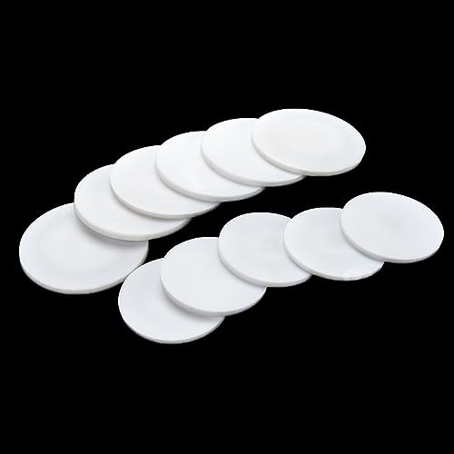 Joints ronds en PTFE massif haute température 10-100 mm x 1-3 mm - 10 pièces Rondelles d'étanchéité en PTFE blanc for applications industrielles(70MM*1.5MM)