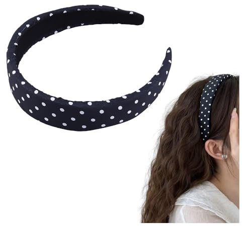 Bandeau D'halloween À Pois Pour Femmes Filles Bandeaux Bandana Blanc Pour Halloween