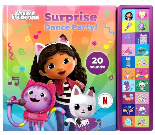 Gabby's Dollhouse - Surprise Dance Party! 20-Button Sound Book - PI Kids