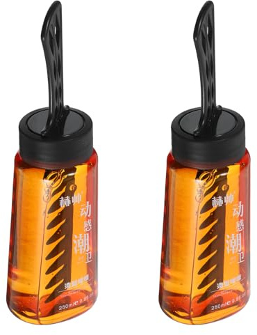 BELLIFFY 2 Stück-pack Gelkamm mit 2-in-1 Haargel für Männer Praktische Anwendung Kunststoffmaterial Braun für Tägliche Haarpflege zu Hause