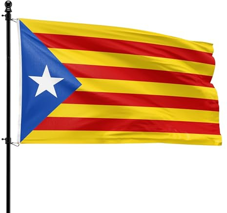 VlagDirect - Bandera Catalana - Bandera de Cataluña - 90 x 150 cm.