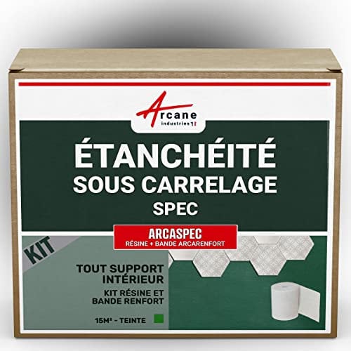Étanchéité douche, salle de bain, sous carrelage et béton ciré, kit - 15 m² - ARCANE INDUSTRIES