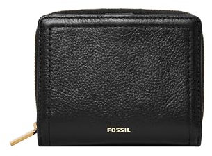 Fossil Damen Logan RFID Mini Multifunction Black Geldbörse, schwarz