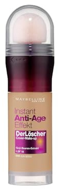 Maybelline New York Make Up mit LSF 18 und Anti-Aging Effekt, Instant Anti-Age Löscher Foundation, Nr. 48 Sun Beige, 20 ml