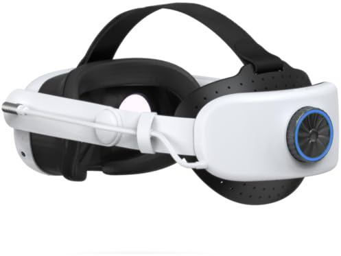 búsqueda Comfort Head Strap with Battery for Meta Quest 3/Quest 3S, 8000Mah Elite Strap Battery Pack Extend 7 hrs Playtime, Adjustable Lightweight Headset Strap Accessories