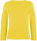 LUXE DIVA Girls Boy Kids Plain Basic Long Sleeve Round Neck T-Shirt Stretch School Tee Top 2-13 Years Yellow