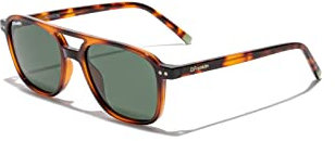 D.Franklin - Gafas de sol unisex con cristales de protección UV - Polarizadas - Modelo jackson-square-shiny