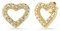Einzelstück® Herz Ohrringe Silber 925 I Ohrstecker Gold; Rosegold Zirkonia I Echtschmuck I Damen Mädchen Geschenk (Lovely Ohrstecker Gold)