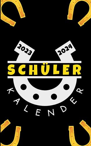 Schülerkalender 2023/24 Pferd: Für schüler mädchen jungen - 1 tag 1 seite - von August 23 bis Juli 24 - Hausaufgabenheft grundschule gymnasium oberstufe universität