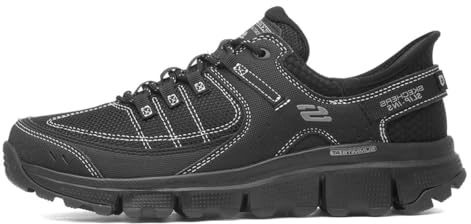 Skechers Damen Summits At 180147 Turnschuhe, Black Synthetic Mesh Black Trim, 40 EU