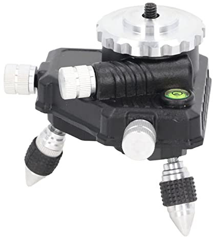 Laser Level Adapter, 360° Rotating Level Base, Laser Leveling Base, Fine Tuning Level Base for Laser Leveling Tripod Connector