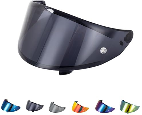 Generisch Visier für Suomy Stellar Speedstar Track-1 TX-Pro (Schwarz, rauch)