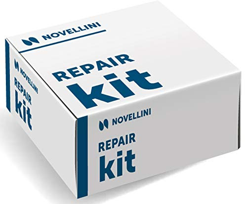 Kit di riparazione piatto doccia Novellini Novosolid Bianco Opaco composto da resina bicomponente protettiva per il taglio a misura