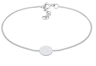 Elli Armband Kreis Plättchen Matt Basic Trend Geo 925 Silber