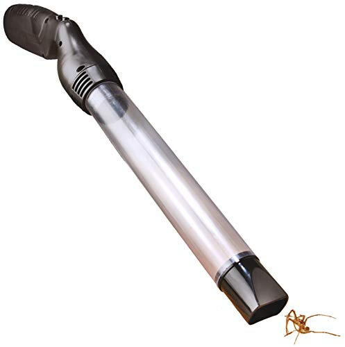 Burwells Spider and Insect Vacuum Catcher – 43cm Battery Powered Long Reach Bug, Insects, Spider Suction Vac with LED Light – Humane No Kill Suction Tube, Safely Dispose Outdoors
