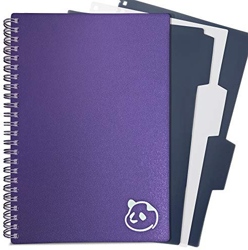 Panda Planner Wochenplaner 2.0 – Produktivitätsplaner – 12 Monate jährlich undatiert – wöchentliche monatliche Organisation – Softcover – 14,6 x 21 cm, Violett