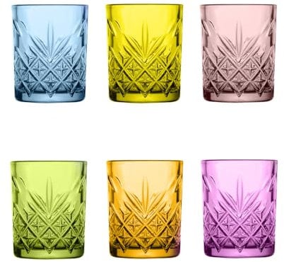 PASABAHCE 5877606 6 Bicchieri Timeless Liquore, Colori Assortiti, Cl 06, Glass