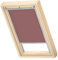 VELUX Original Dachfenster Verdunkelungsrollo für M06 / 306, Rosenholz, mit Grauer Führungsschiene