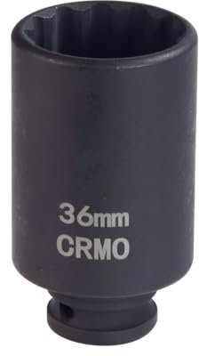 Douille à choc 12 pans 36 mm - carré 1/2