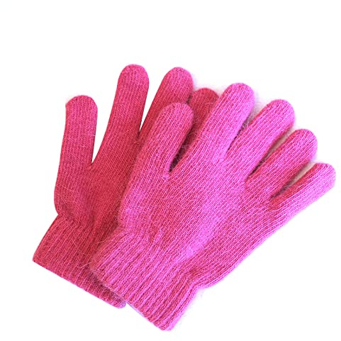 Gants en laine tricotés pour hommes et femmes, gants chauds pour les doigts d'hiver