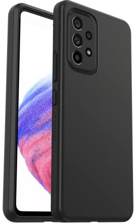 OtterBox Sleek Hülle für Samsung Galaxy A53 5G, stoßfest, sturzsicher, ultraschlank, schützende Hülle, Getestet nach Militärstandard, Schwarz, Keine Einzelhandelsverpackung