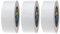VL Lot de 3 rouleaux de ruban adhésif blanc 48 mm x 50 m - Résistant à l'eau - Ultra fort - Utilisé pour réparer des boîtes d'emballage intérieur/extérieur (3 rouleaux, blanc)