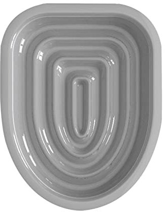 Kit d'entraînement aux Toilettes pour Chat Bac à litière aux Toilettes pour Chat Siège de Toilette d'entraînement, Plateau Seulement Gris