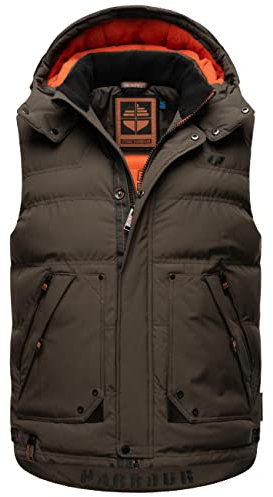 STONE HARBOUR Herren Steppweste mit Abnehmbarer Kapuze Egoor Anthracite Gr. XXL