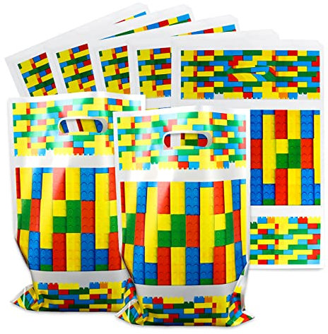 Sacchetti Regalo, 50Pcs Sacchetti di Compleanno per Bambini, Sacchetti per Biscotti, Sacchetti di Caramelle Colorati, per la Decorazione della Festa di Compleanno dei Bambini