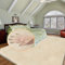 ORINOVA Teppich Wohnzimmer Schlafzimmer Beige Waschbar 240x300 cm Fellteppich Kunstfell Teppich Flauschig Gegend Groß Rabbit Bedroom Rug