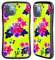 Head Case Designs Verde Neon Fiori Dipinti Cover Ibrida Compatibile con Apple iPhone 13