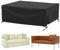 Garden Furniture Protective Cover Set, 420D Oxford Tarpaulin Windproof Waterproof Cover for Winterproof Patio Furniture Rectangular Table Cover, 200 x 160 x 70 cm - Abdeckplane Gartenmöbel Abdeckung