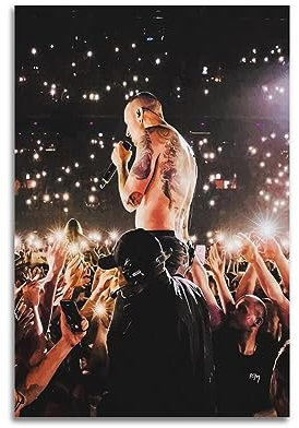 VZRSQZK Poster mit Rockband Linkin Park, dekoratives Gemälde, Leinwand, Wandposter und Kunstdruck, modernes Familienschlafzimmer-Dekor-Poster, 20 x 30 cm