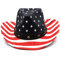 Lpitoy Klassische Amerikanische Flagge Cowboyhut, Vintage Western Style Usa Flagge Cowboy Cowgirl Hat Party Parade Patriotische Hut Für Männer Frauen