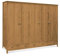 moebel-eins TOBINO Kleiderschrank 5trg, Material Massivholz, Kiefer, Kiefer gewachst