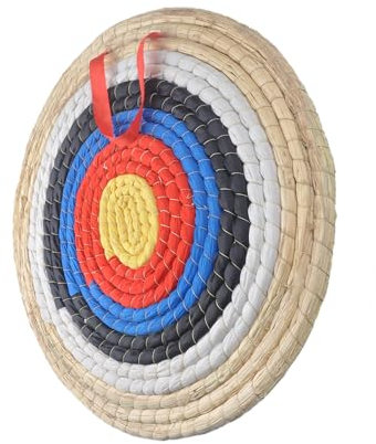 Zielscheibe Bogenschießen, Handgefertigte Bogenschießscheiben aus Stroh. traditionelle Strohscheibe für Pfeil und Bogen, Geeignet für Compoundbogen..., Für Bogenschießen und Jagdtraining(1 Layers)