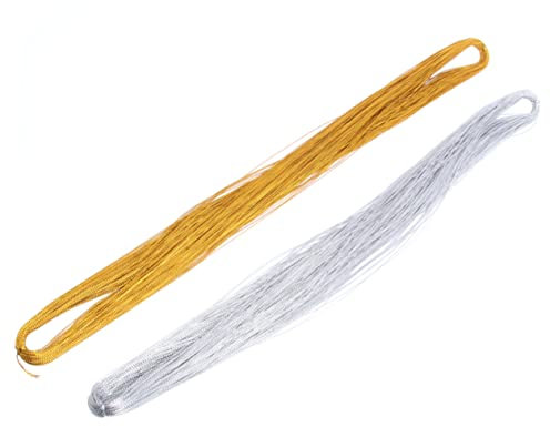 BESTonZON 2 canottiglia per bierdermeier etichetta filo ferro a molla per fare collane perline schede gioielli etichette filo d'oro e d'argento dedicato Metallo Regalo gioielleria