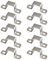 SeeRaphee Abrazadera de tubo cuadrada de acero inoxidable 304 U 25x25mm, 10 unidades