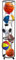 3 Layer Garage Vertical Ball Rack, Basketball Display Storage Rack, Gym Ball Holder Rack, Sports Equipment Organizer for Playroom Gym Garage, Doesn't Take up Much Space