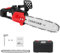WingFly Electric Chainsaw with 30 cm Chain Guide, Brushless Chainsaw Compatible with Makita 18 V Battery, Safety Breaker, Electric Chain Saw for Garden Tree Pruning (2 Chains)