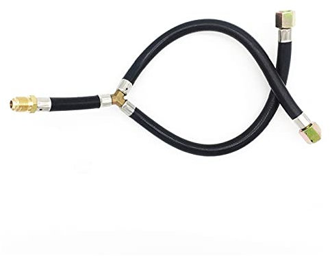 GUYTRM 3/8 Flare Gas Barbecue GRILL Anschluss Flexibler Schlauch y Splitterschlauch Montiert Teileeinlassleitung Fit for BBQ Herd lingli