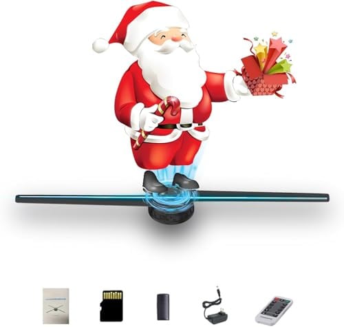 hologram 16.5 Inch 3D Hologram Fan Holographic Projector with WiFi App / PC | HD 234 LEDs, Bluetooth audio, TF card, remote control and 1,500 video materials for stores,events, bars, and holiday displays