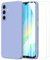 MOONESS Cover per Samsung Galaxy A16 5G / 4G (6.7) Custodia,Con 2 Pellicola Vetro Temperato Morbida Sottile Liquid TPU Antiurto Anti-Scratch Case - Viola