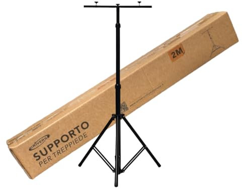 UNIVERSO BC-N2M SUPPORTO TREPPIEDE PER FARI PROIETTORI LED ALTEZZA REGOLABILE FINO A 2 METRI