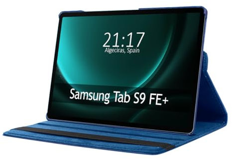 Funda Giratoria 360 para Samsung Galaxy Tab S9 FE+ Plus Color Azul