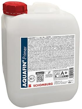 SCHOMBURG AQUAFIN-Primer Sicherheitsgrundierung zur Bauwerksabdichtung, gebrauchsfertig, schnell trocknend, untergrundverfestigend, reduziert kapillare Saugfähigkeit, dampfdiffusionsoffen – 10l