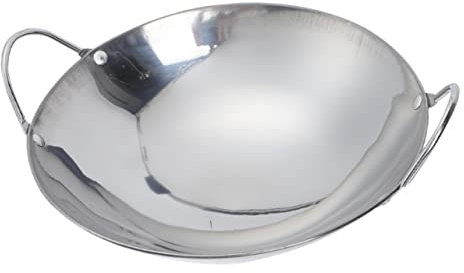 Veemoon Induktions-Wokpfanne 9 Zoll - Antihaft Wok Mit Rundem Boden Ideal Für Gas Und Induktionsherde Mini Wok Für Perfekte Rührgerichte Und Asiatische Köstlichkeiten