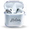 Custodia per AirPods personalizzata su 2 lati per Apple AirPods 4, custodia protettiva in morbido TPU fai-da-te nome e Testo, custodia regalo personalizzata con portachiavi cordino