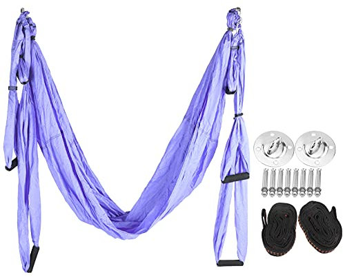 aqxreight Ultraleichte Hängematte Swing Hängematte Home Fitness Accessoires Blau Lila (#3)